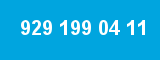 929 199 04 11 929 199 04 11